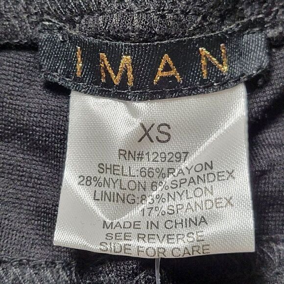 Iman Black Super Soft Leggings Sz XS - Picture 5 of 10